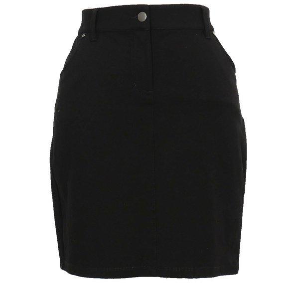 Viscose Stretch Ponte Knit Short Straight Skirt 10